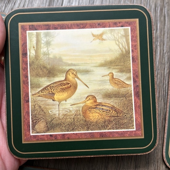 Vintage Pimpernel Game Bird Coaster Set x6 in original box - Picture 10 of 14